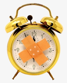 Transparent Broken Clock Png - Time Heals All Wounds Clock With Bandaid, Png Download, Transparent PNG