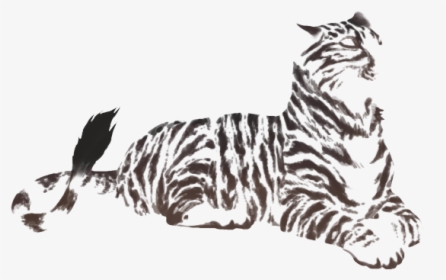 Savage Drawing Tiger - Lioden Feline Markings Primal, HD Png Download, Transparent PNG