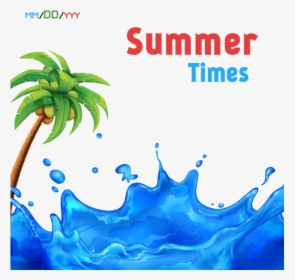 Summer Splash Background , Transparent Cartoons - Water Design Background Psd, HD Png Download, Transparent PNG