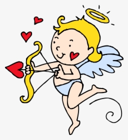 Cute Cupid Clipart - Valentines Day Cupid Clipart, HD Png Download, Transparent PNG