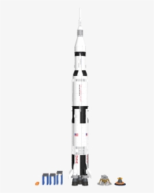 Saturn 5 Rocket Png Vector Royalty Free Library - Missile, Transparent Png, Transparent PNG