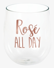 Rose All Day Stemless Wine Glass Rose All Day - Wine Glass, HD Png Download, Transparent PNG