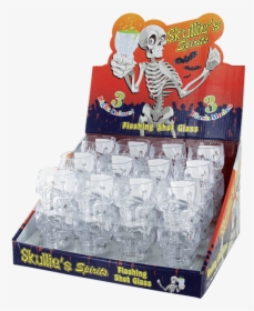 Skullie Halloween Shot Glasses - Clear Plastic Skull Shot Glass, HD Png Download, Transparent PNG