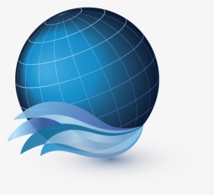 Blue Spherical Object Image - World Logo Png, Transparent Png, Transparent PNG