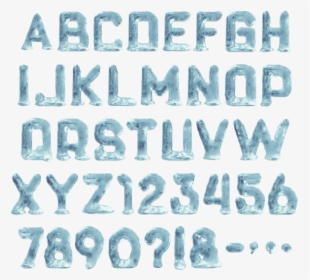 Ice Font Png, Transparent Png, Transparent PNG