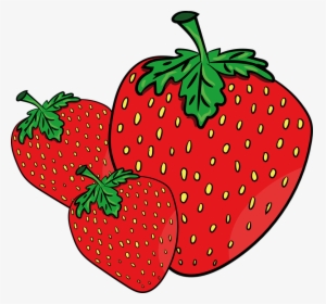 Transparent Strawberry Banana Clipart - Background Bunga Strawberry Vector, HD Png Download, Transparent PNG