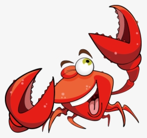Crab Seafood Lobster Cartoon - Crab Cartoon Png, Transparent Png, Transparent PNG