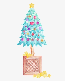 Cartoon Cute Christmas Tree Png Transparent - Christmas Tree, Png Download, Transparent PNG