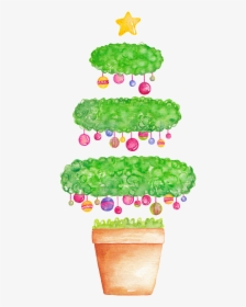 Cartoon Creative Christmas Tree Png Transparent - Illustration, Png Download, Transparent PNG