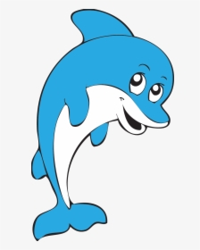 Dolphin Clipart Diving Dolphin - Cartoon Dolphin Diving, HD Png Download, Transparent PNG
