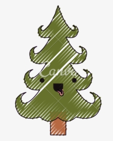 Clip Art Kawaii Christmas Tree - Christmas Tree, HD Png Download, Transparent PNG