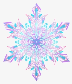 Transparent Snowflake Divider Png - Frozen Snowflake Transparent Background, Png Download, Transparent PNG
