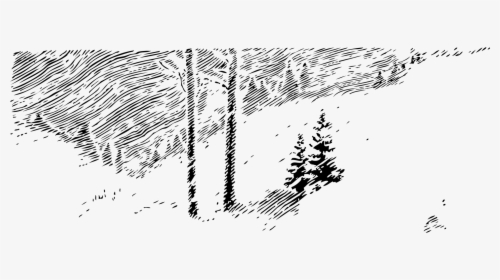 Art,monochrome Photography,grass Family - Winter Trees Clip Art, HD Png Download, Transparent PNG