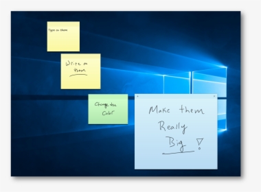 Sticky Notes - Windows Vista Sticky Notes, HD Png Download, Transparent PNG