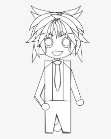 Transparent Black And White Anime Png - Cartoon, Png Download, Transparent PNG