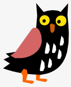 Vector Illustration Of Wise Old Owl Bird Symbol Of - Cartoon, HD Png Download, Transparent PNG