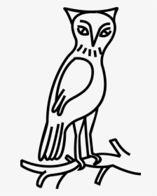 Vector Illustration Of Owl Nocturnal Bird Of Prey Stands - Eastern Screech Owl, HD Png Download, Transparent PNG
