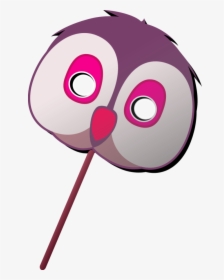 Vector Clip Art - Owl Mask Template, HD Png Download, Transparent PNG