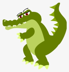 Crocodile Cartoon Big Image - Sad Alligator Clip Art, HD Png Download, Transparent PNG