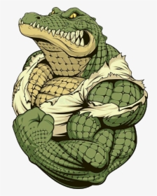Crocodile Crocodilo Jacaré Alligator Cartoon - Strong Crocodile, HD Png Download, Transparent PNG