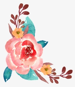 Ornamental Material For Hand-painted Watercolor Plants - Flower Painting Clipart, HD Png Download, Transparent PNG