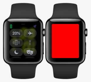 Apple Watch Flashlight Modes - Red Light On Watch, HD Png Download, Transparent PNG