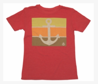 Red, Stripe, Kid S, Kid S Tee, Kid, Anchor, Yellow, - Greek Souvenirs T Shirt, HD Png Download, Transparent PNG