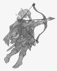 Hd Drawing Warrior Arrow - Illustration, HD Png Download, Transparent PNG