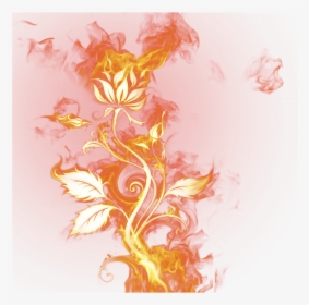 Огонь Png, Огненный Цветок, Пламя, Дым, Png Fire, Fire - Rose On Fire Png, Transparent Png, Transparent PNG