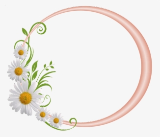 Transparent Daisy Png - Silver Round Frame Png, Png Download, Transparent PNG