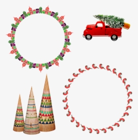 Christmas Wreaths, Christmas Trees, Old Truck With - International Bank For Reconstruction And Development, HD Png Download, Transparent PNG