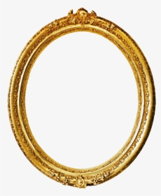 Golden Oval Frame Png, Transparent Png, Transparent PNG
