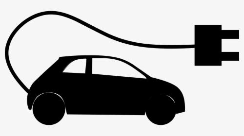 Electric, Car, Silhouette, Vehicle, Flat, Eco, Auto - Electric Car Silhouette, HD Png Download, Transparent PNG
