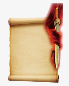 #scroll #oldschroll #paper #oldpaper #sword - Dagger, HD Png Download, Transparent PNG