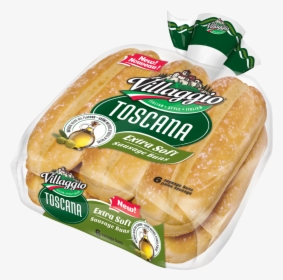 Villaggio® Toscana Extra Soft Sausage Buns - Villaggio Hot Dog Buns, HD Png Download, Transparent PNG