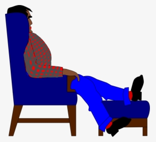 Man Sitting In Chair Png -computer Icons Chair Goldilocks - Clip Art, Transparent Png, Transparent PNG