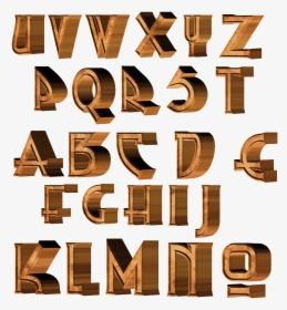 Transparent Clipart Lettre Alphabet - Letras 3d Png, Png Download, Transparent PNG