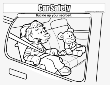 Seat Belt Coloring Page, HD Png Download, Transparent PNG