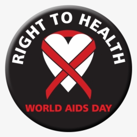 Right To Health World Aids Day Heart With Red Ribbon - Ujima Radio, HD Png Download, Transparent PNG