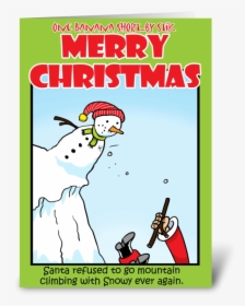 Snowy The Climber Greeting Card - Cartoon, HD Png Download, Transparent PNG