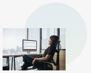 Corporate Woman Desk, HD Png Download, Transparent PNG