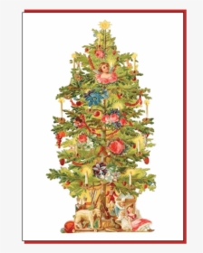 Vintagetree - Vintage Christmas Tree Png, Transparent Png, Transparent PNG