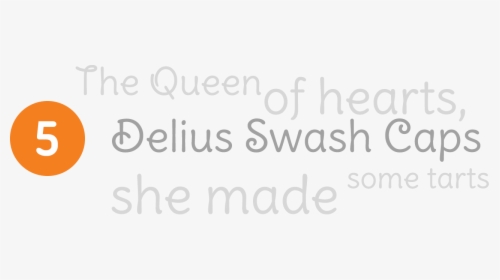 Download Font Delius Swash Font - Calligraphy, HD Png Download, Transparent PNG