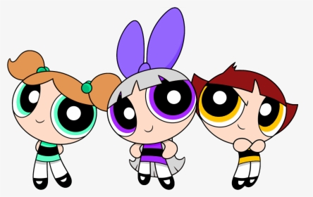 Co Comics Cartoons Thread Png Ppg Fap Meme , Png Download - Powerpuff Girls Bubbles And Blossom And Buttercup, Transparent Png, Transparent PNG