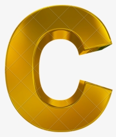 3d Letter C Png - Gold Letter C 3d Png, Transparent Png, Transparent PNG