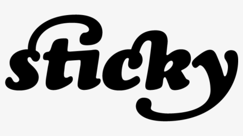 Fot-doodle Sticky - Cooper Black Swash Italic, HD Png Download, Transparent PNG