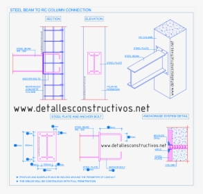 Concrete Column To Steel Beam Connection, HD Png Download, Transparent PNG