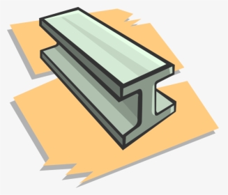 Vector Illustration Of Rolled Steel Joist I-beam Used - Vigas Dibujo Png, Transparent Png, Transparent PNG