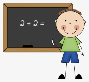 Transparent Math Clipart Png - Boy Doing Math Clipart, Png Download, Transparent PNG