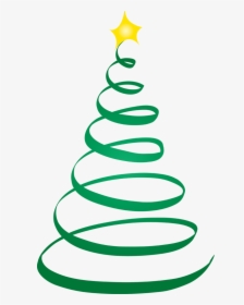 Transparent Green Swirl Png - Swirly Christmas Tree Svg Free, Png Download, Transparent PNG